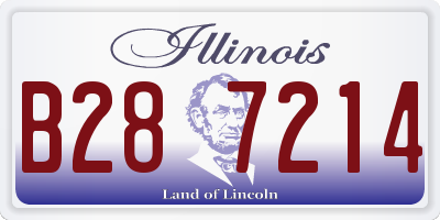IL license plate B287214
