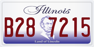IL license plate B287215