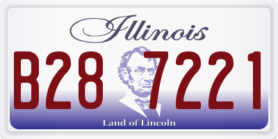 IL license plate B287221