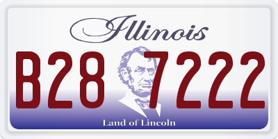 IL license plate B287222