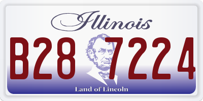 IL license plate B287224