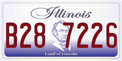 IL license plate B287226