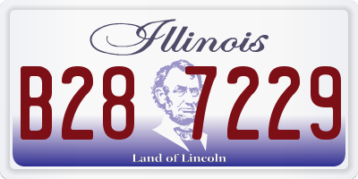 IL license plate B287229