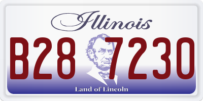 IL license plate B287230