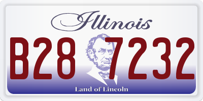 IL license plate B287232