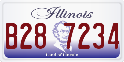 IL license plate B287234