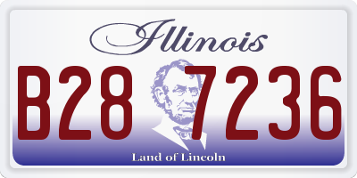 IL license plate B287236