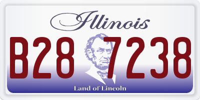 IL license plate B287238