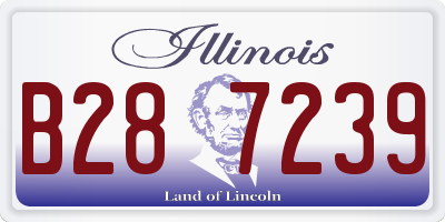 IL license plate B287239