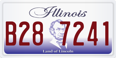 IL license plate B287241