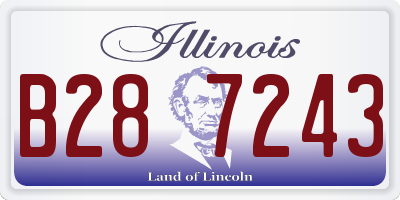 IL license plate B287243