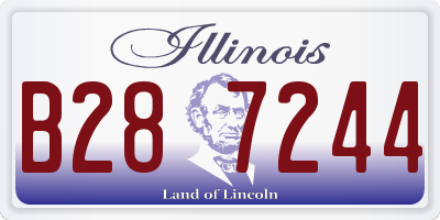 IL license plate B287244