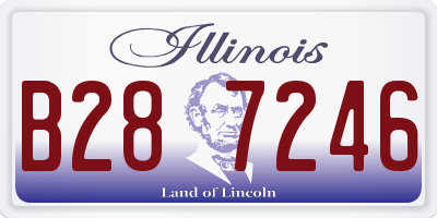 IL license plate B287246