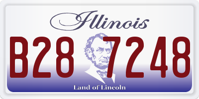 IL license plate B287248