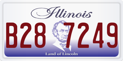 IL license plate B287249