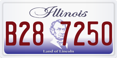 IL license plate B287250