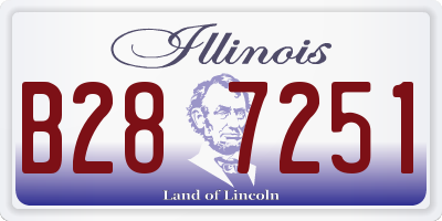 IL license plate B287251