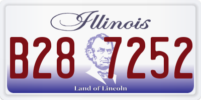 IL license plate B287252
