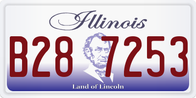 IL license plate B287253