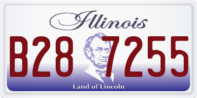 IL license plate B287255