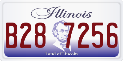 IL license plate B287256