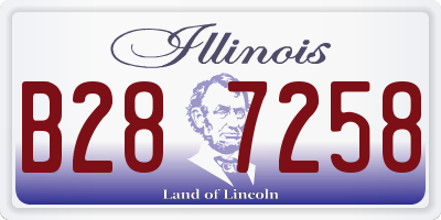 IL license plate B287258