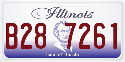 IL license plate B287261