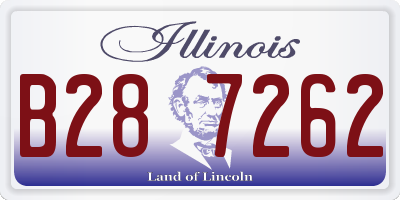IL license plate B287262
