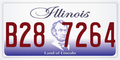 IL license plate B287264
