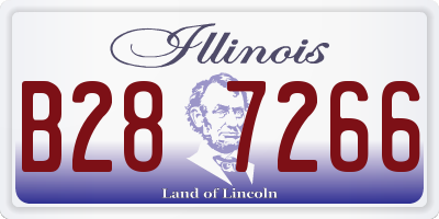 IL license plate B287266