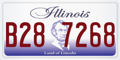 IL license plate B287268