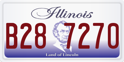 IL license plate B287270