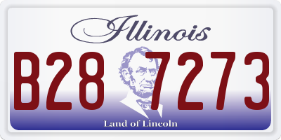 IL license plate B287273