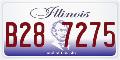 IL license plate B287275