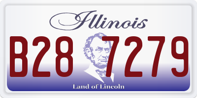 IL license plate B287279