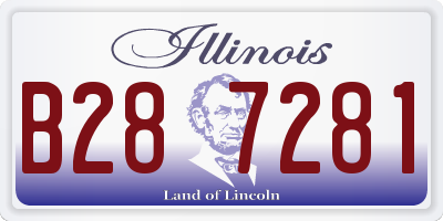 IL license plate B287281
