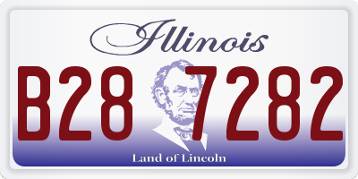IL license plate B287282