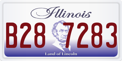 IL license plate B287283