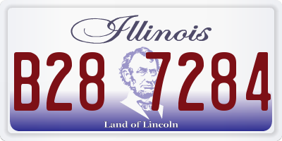 IL license plate B287284