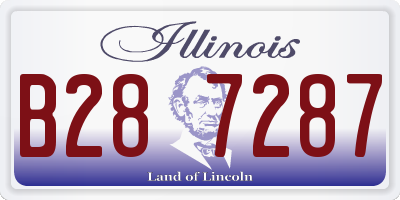 IL license plate B287287