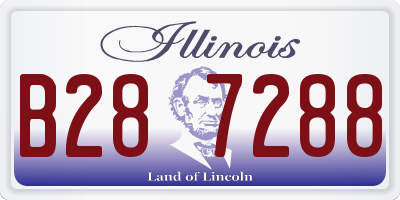 IL license plate B287288
