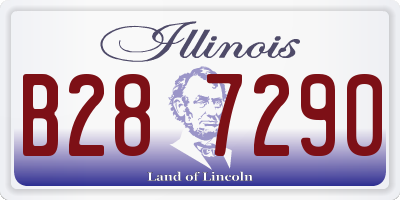 IL license plate B287290