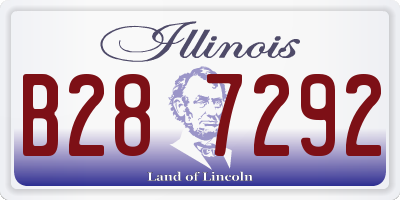 IL license plate B287292