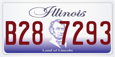 IL license plate B287293