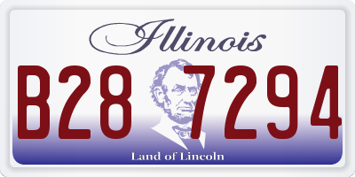 IL license plate B287294