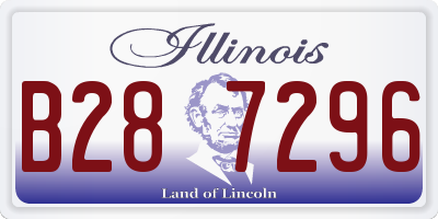 IL license plate B287296