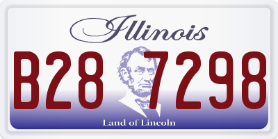 IL license plate B287298