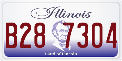 IL license plate B287304
