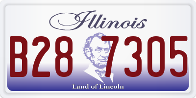 IL license plate B287305