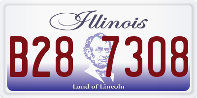 IL license plate B287308